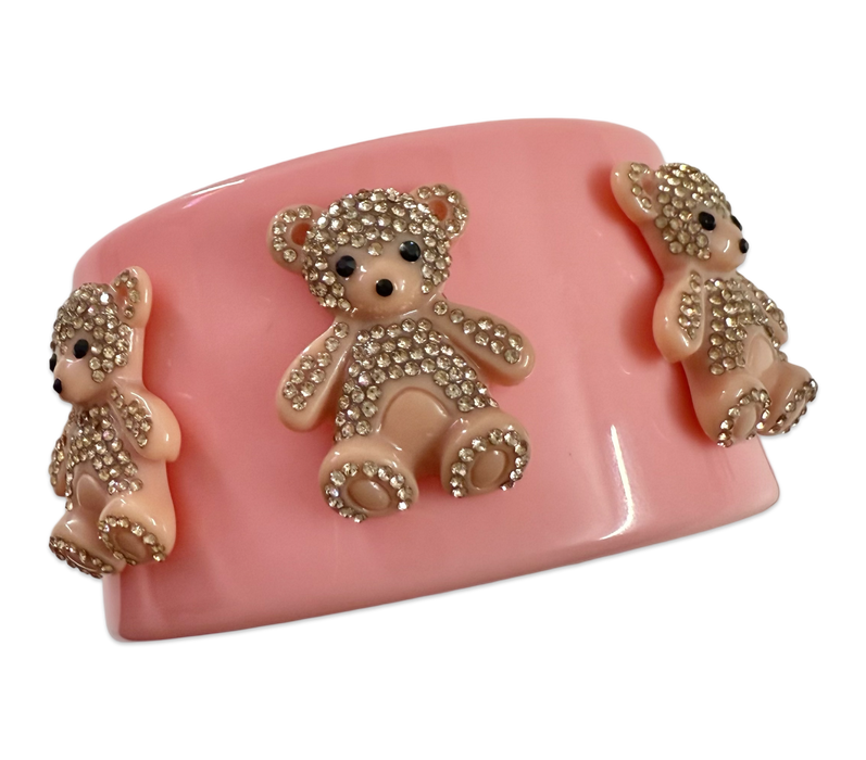 Three Crystal Bears Cuff