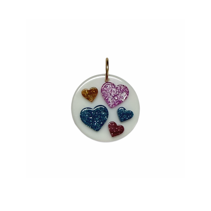 Multi Muse Heart Circle Pendant