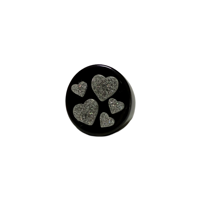 Multi Muse Heart Circle Ring