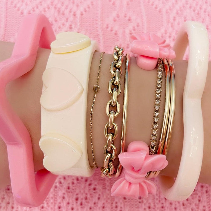 Pink LED Bangle Bracelet