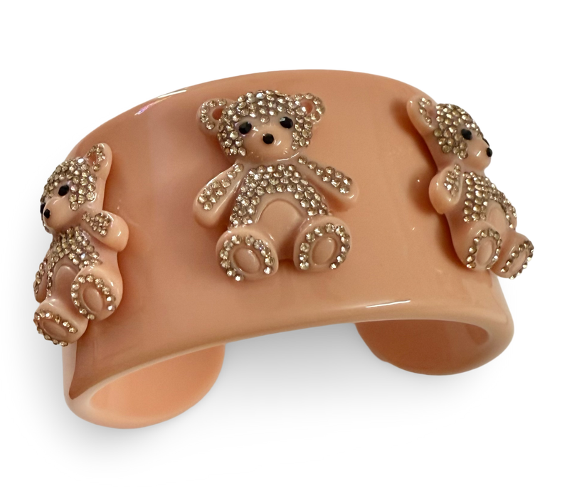 Three Crystal Bears Cuff