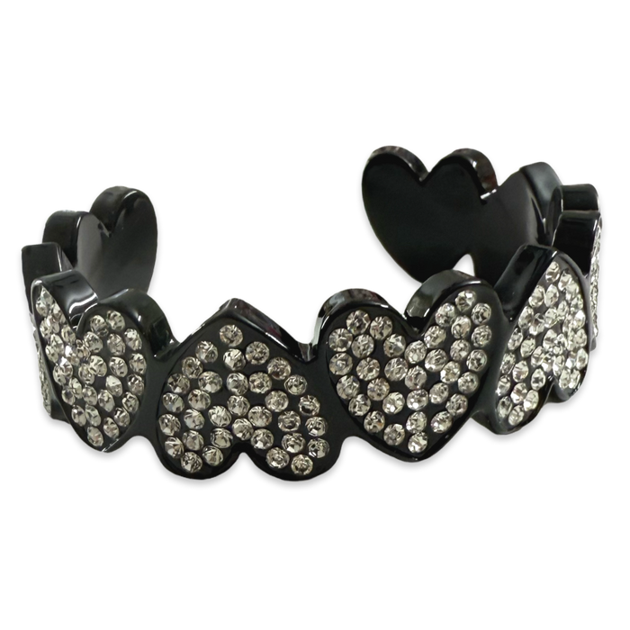 Crystal Heart to Heart Cuff