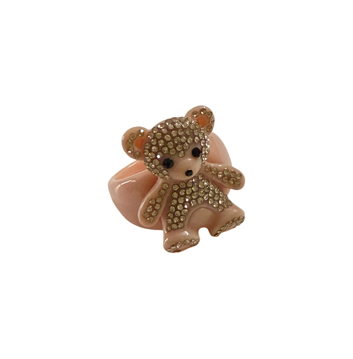 Crystal Bear Classic Ring