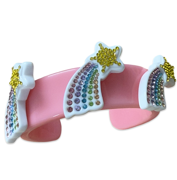 Crystal Rainbow Shooting Star Wide Cuff