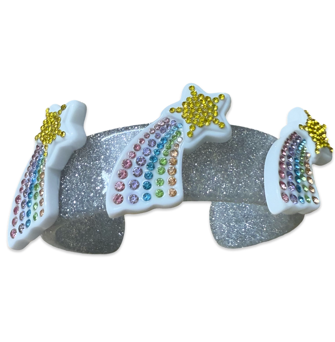 Crystal Rainbow Shooting Star Wide Cuff