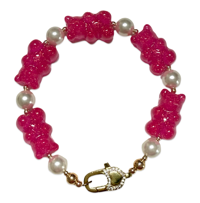 Gummy Bear and Pearl Bracelets