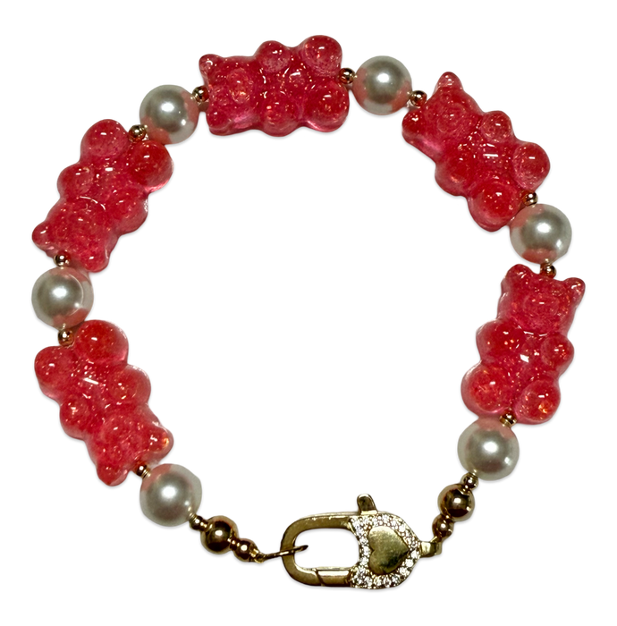 Gummy Bear and Pearl Bracelets