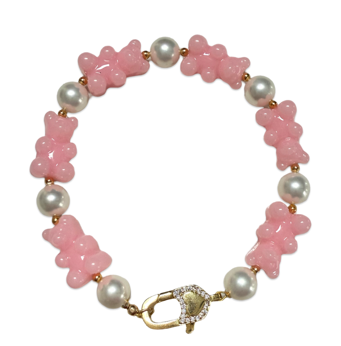 Gummy Bear and Pearl Bracelets