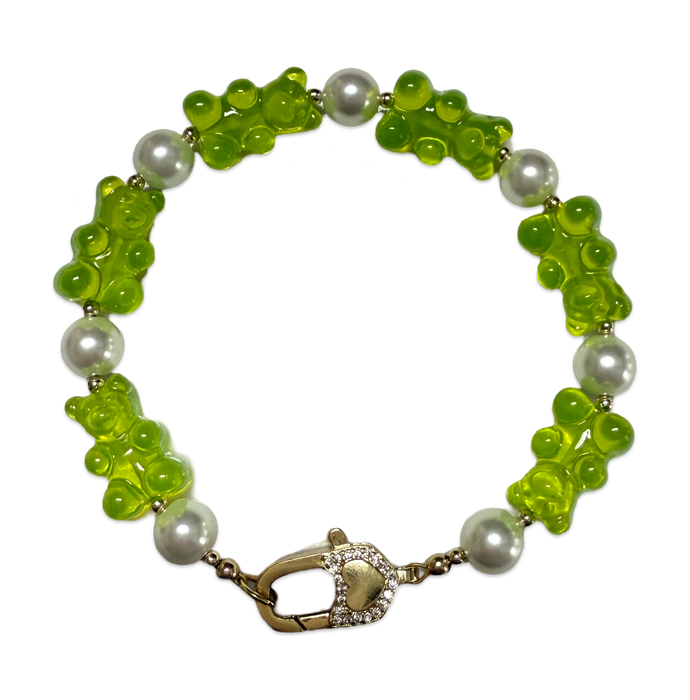 Gummy Bear and Pearl Bracelets