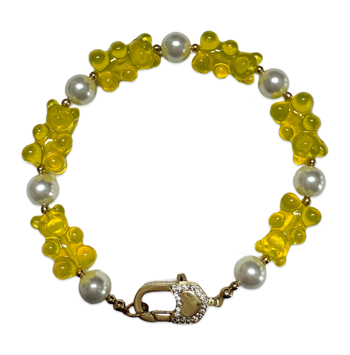 Gummy Bear and Pearl Bracelets