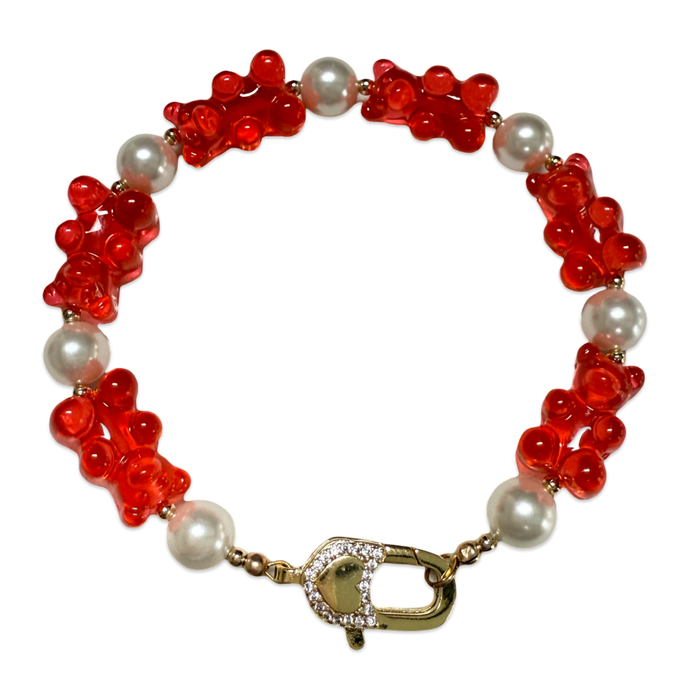 Gummy Bear and Pearl Bracelets