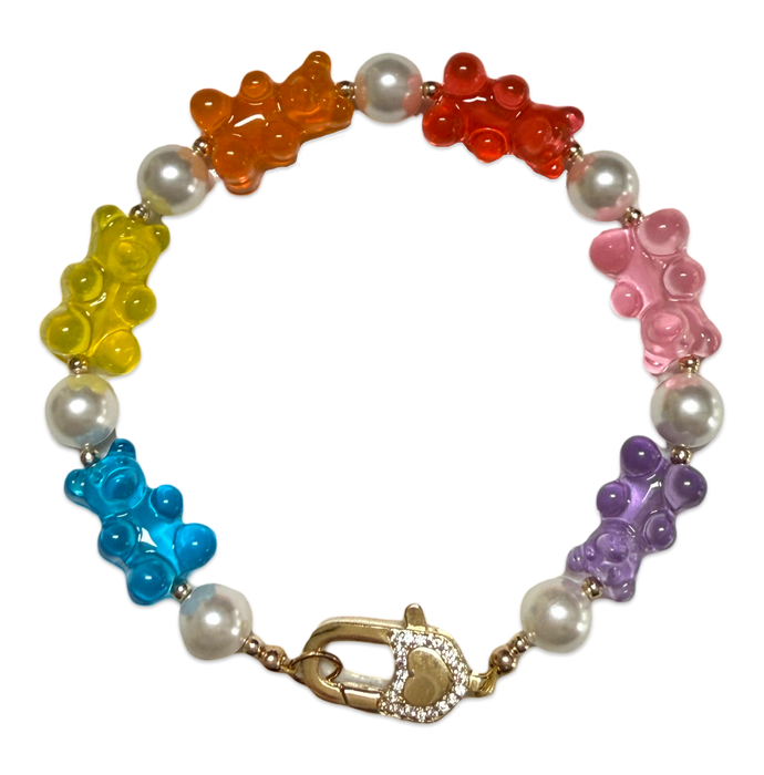 Gummy Bear and Pearl Bracelets