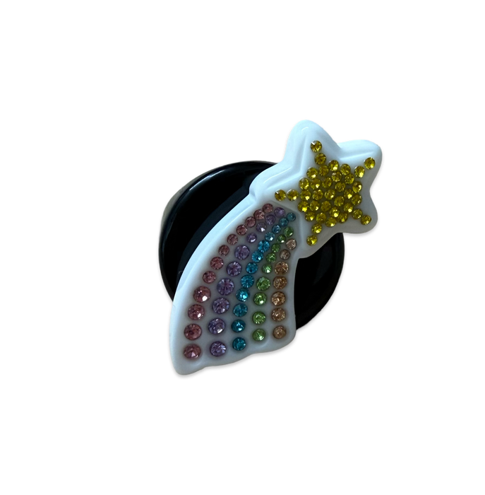 Crystal Rainbow Shooting Star Circle Ring