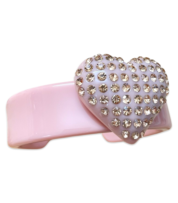 Extra Large Crystal Heart Cuff