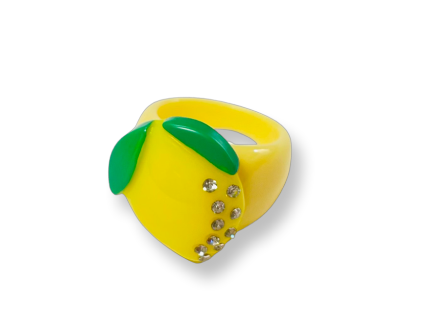 Crystal Lemon Ring